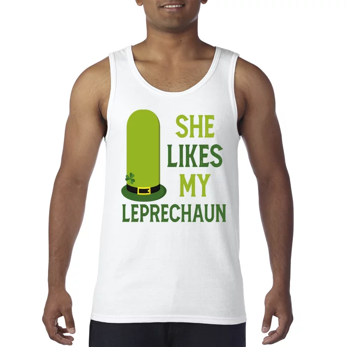 She Likes My Leprechaun Funny St Patricks Day Tank Top