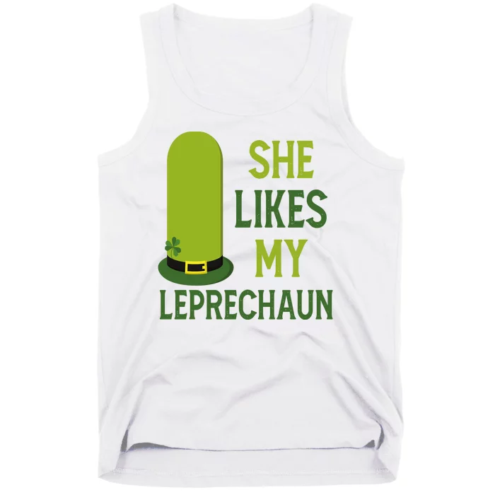 She Likes My Leprechaun Funny St Patricks Day Tank Top