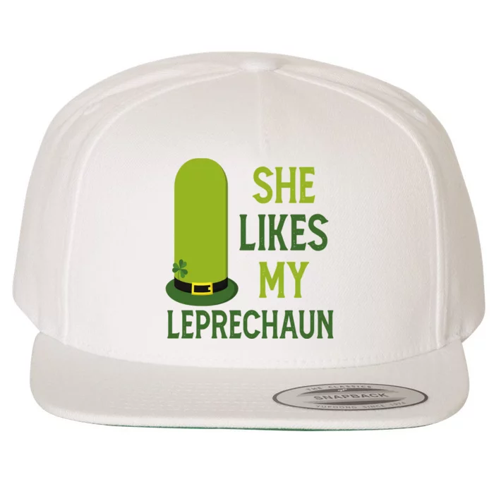 She Likes My Leprechaun Funny St Patricks Day Wool Snapback Cap