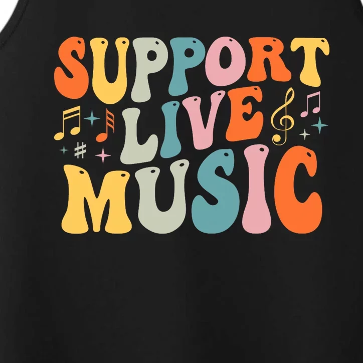 Support Live Music Musicians Concertgoers Music Lovers Performance Tank