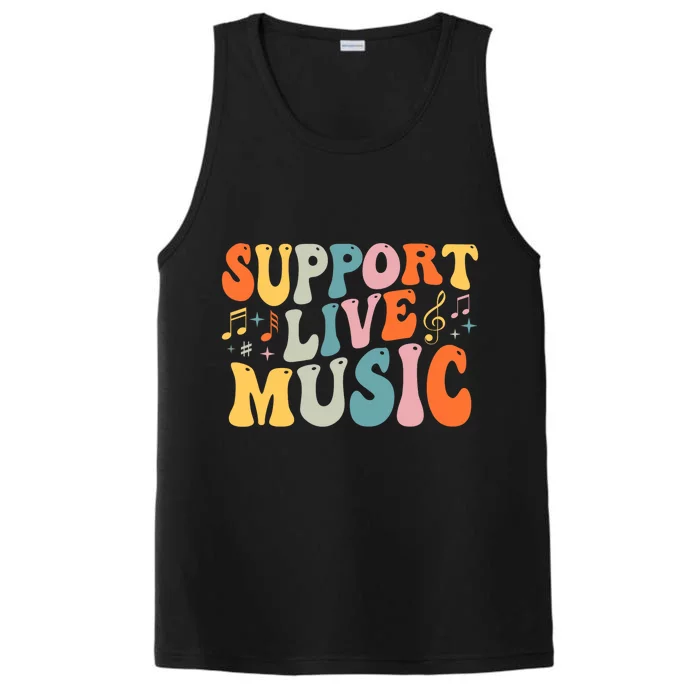 Support Live Music Musicians Concertgoers Music Lovers Performance Tank