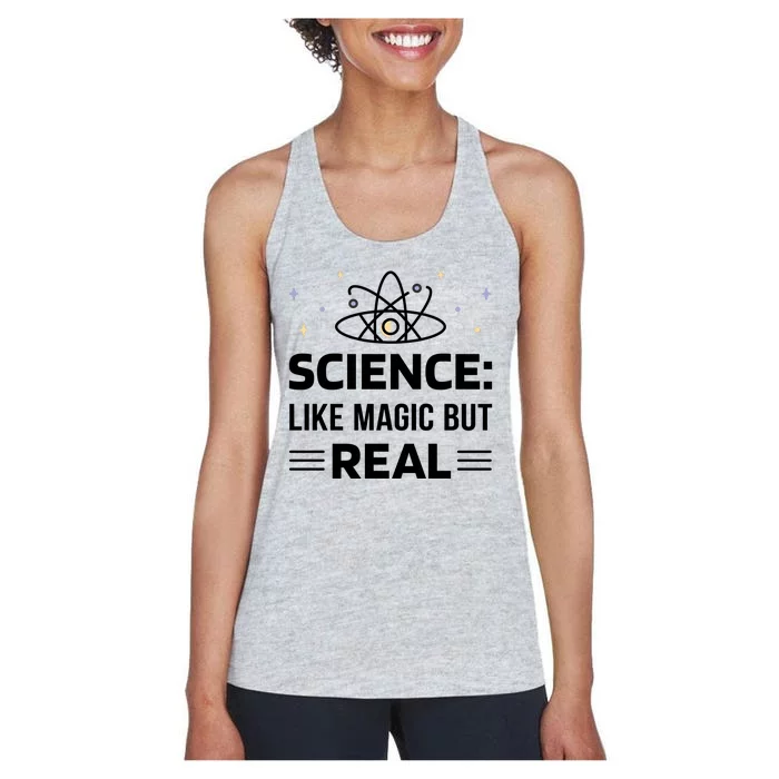 Science Like Magic But Real Women's Racerback Tank