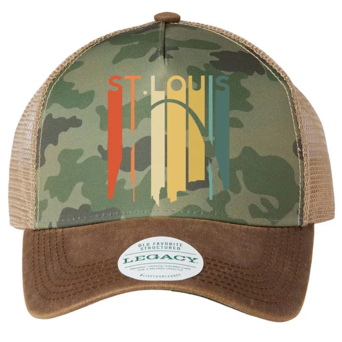 St Louis Missouri Gateway Arch Retro Mississippi River Lou Legacy Tie Dye Trucker Hat