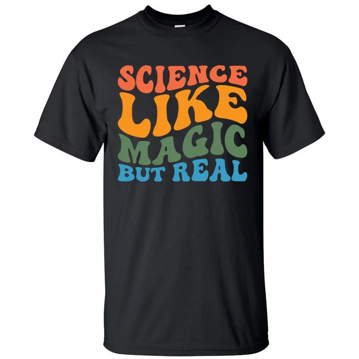 Science Like Magic But Real Retro Artwork Tall T-Shirt