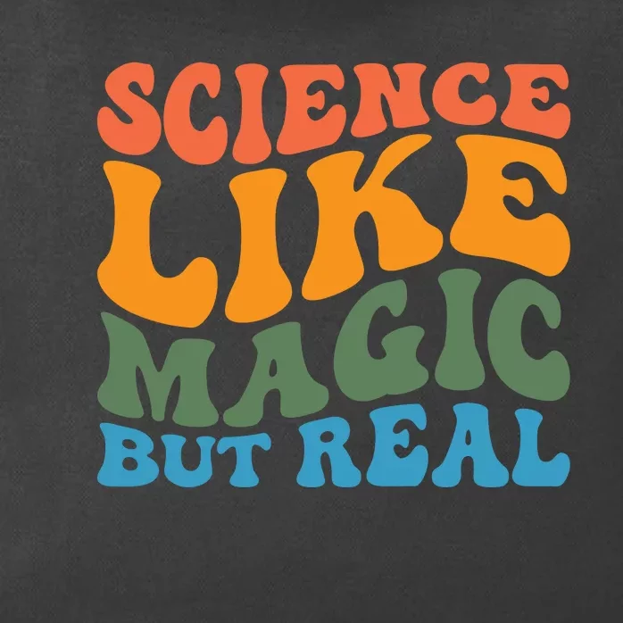 Science Like Magic But Real Retro Artwork Zip Tote Bag