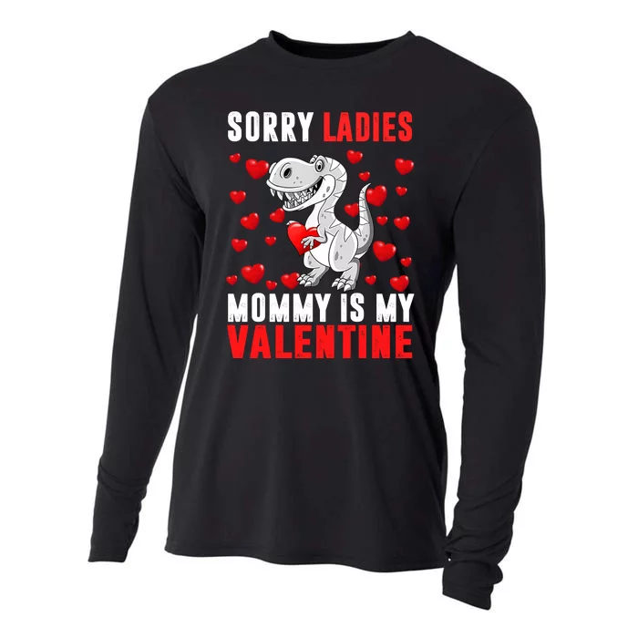 Sorry Ladies Mommy Is My Valentine Cooling Performance Long Sleeve Crew