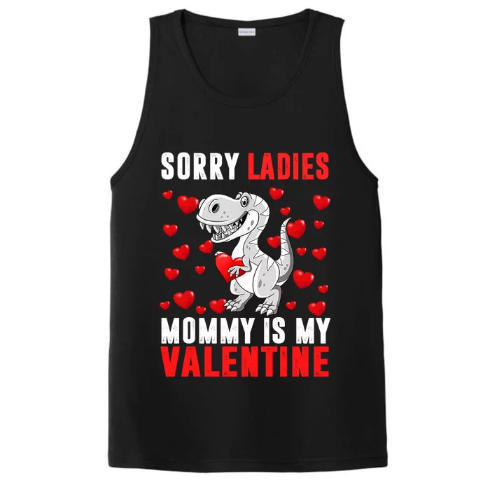 Sorry Ladies Mommy Is My Valentine Performance Tank