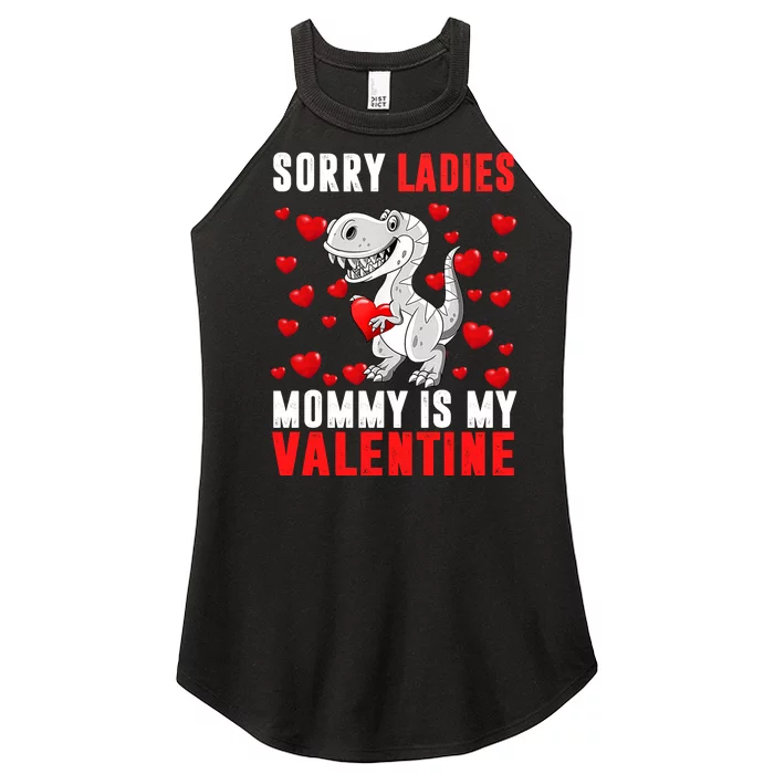 Sorry Ladies Mommy Is My Valentine Women’s Perfect Tri Rocker Tank