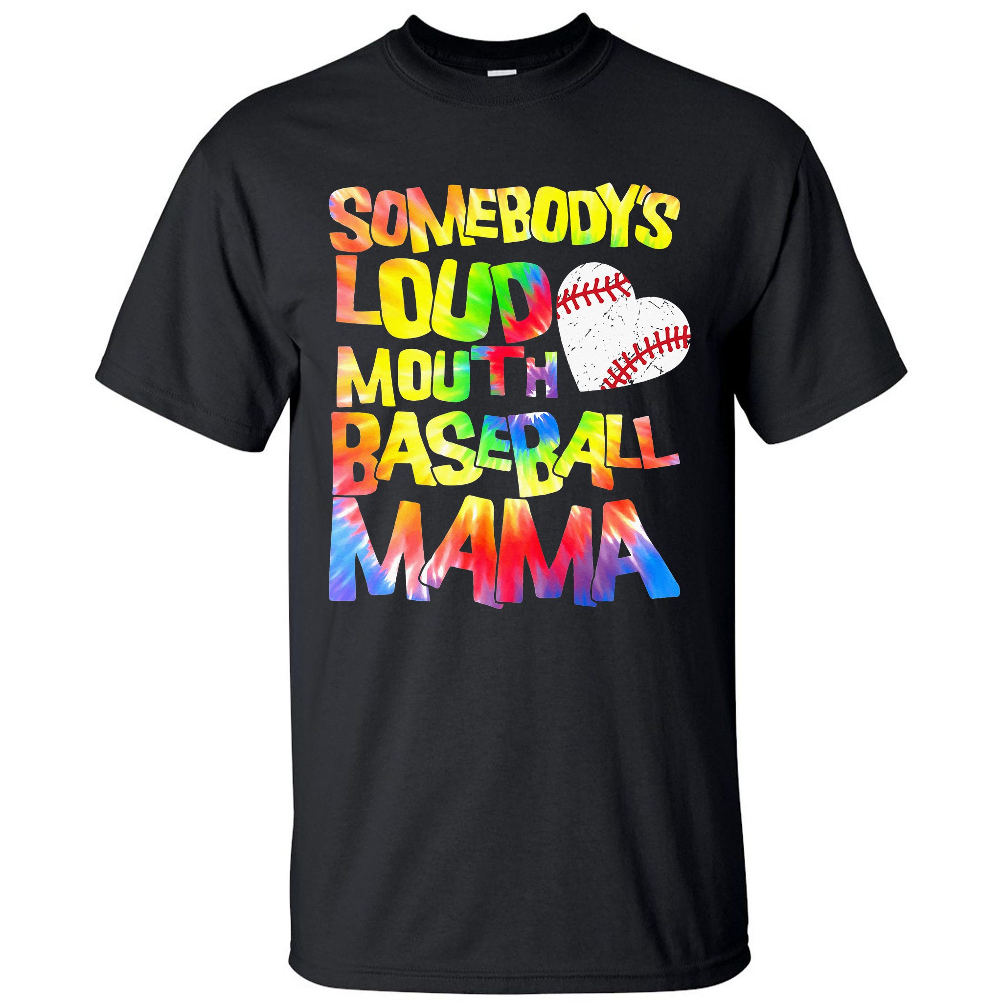 Cute Baseball Mom Shirts Somebody'S Loud Mouth Mama T-Shirt Funny