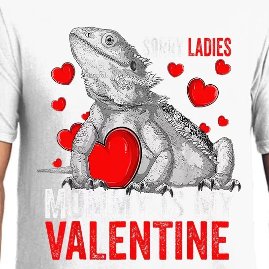 Sorry Ladies Mommy Is My Valentine Bearded Dragon Rescue Pajama Set