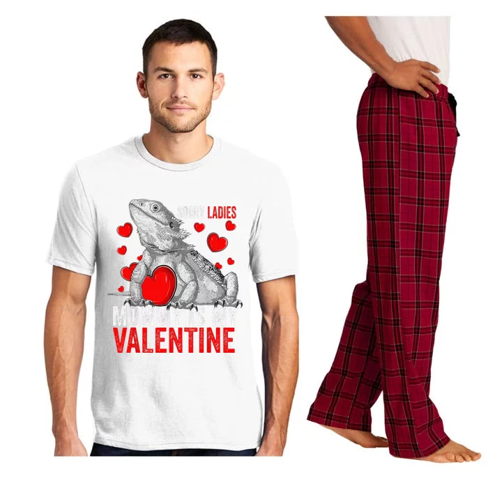 Sorry Ladies Mommy Is My Valentine Bearded Dragon Rescue Pajama Set