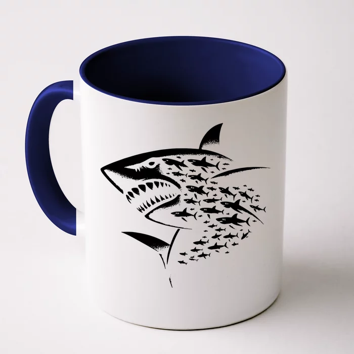 Sharks Lover Marine Biology Science Shark Front & Back Coffee Mug