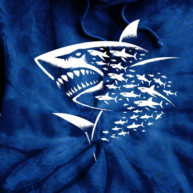 Sharks Lover Marine Biology Science Shark Tie Dye Hoodie