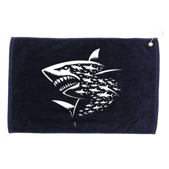 Sharks Lover Marine Biology Science Shark Grommeted Golf Towel