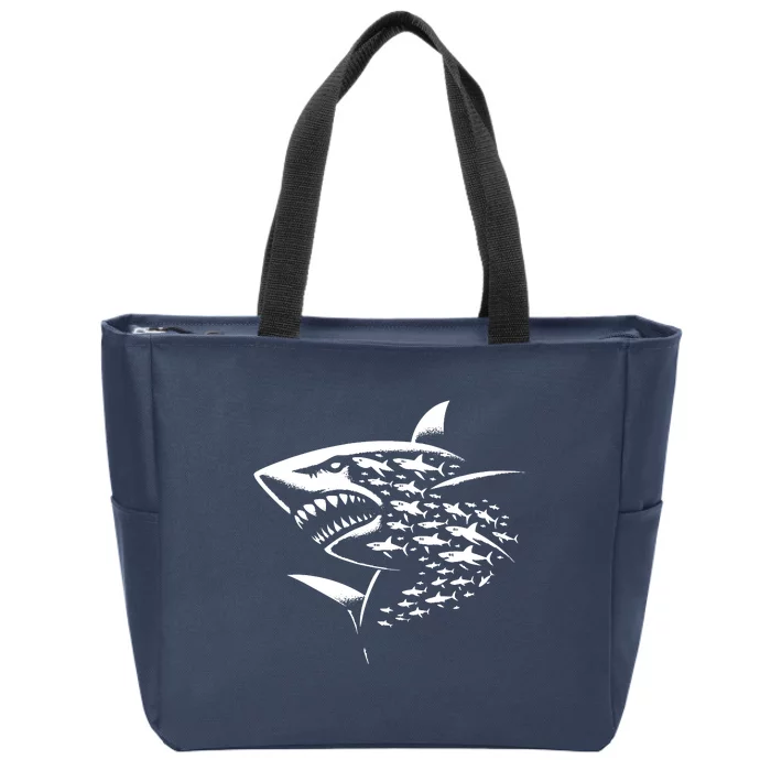 Sharks Lover Marine Biology Science Shark Zip Tote Bag