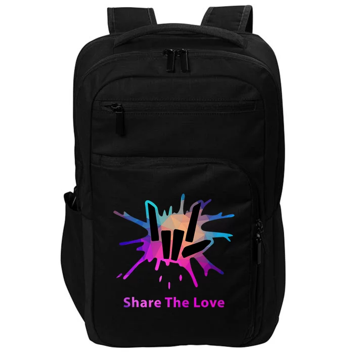 Share Love Merch For Kids And Young Impact Tech Backpack