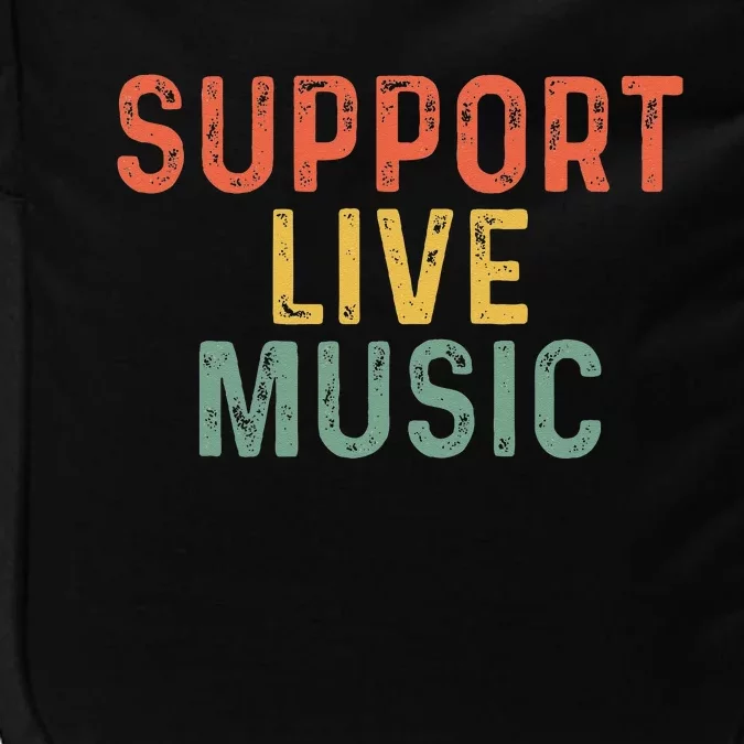 Support Live Music Musicians Concertgoers Music Lovers Impact Tech Backpack