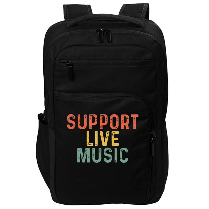 Support Live Music Musicians Concertgoers Music Lovers Impact Tech Backpack