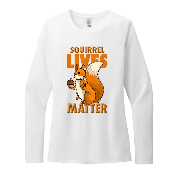 Squirrel Lives Matter I Love Squirrels Womens CVC Long Sleeve Shirt