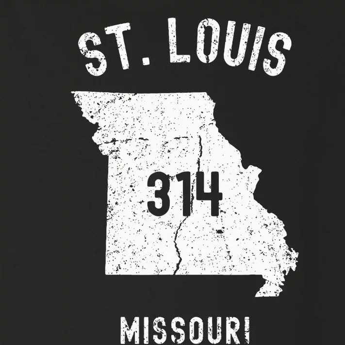 St. Louis Missouri Mo 314 Vintage Athletic Style Toddler Long Sleeve Shirt