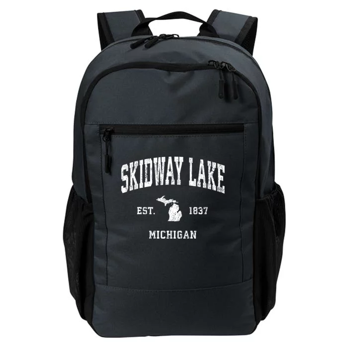 Skidway Lake Michigan Mi Vintage Athletic Sports Daily Commute Backpack