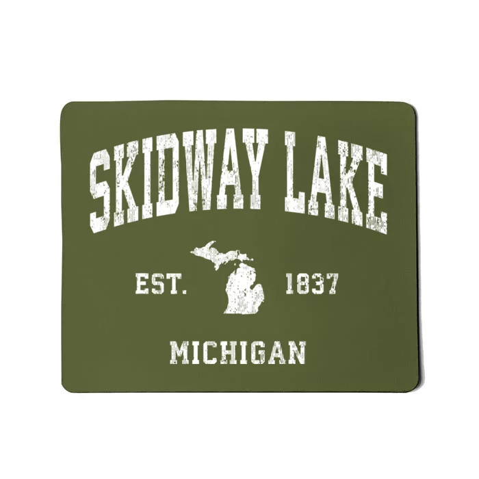 Skidway Lake Michigan Mi Vintage Athletic Sports Mousepad