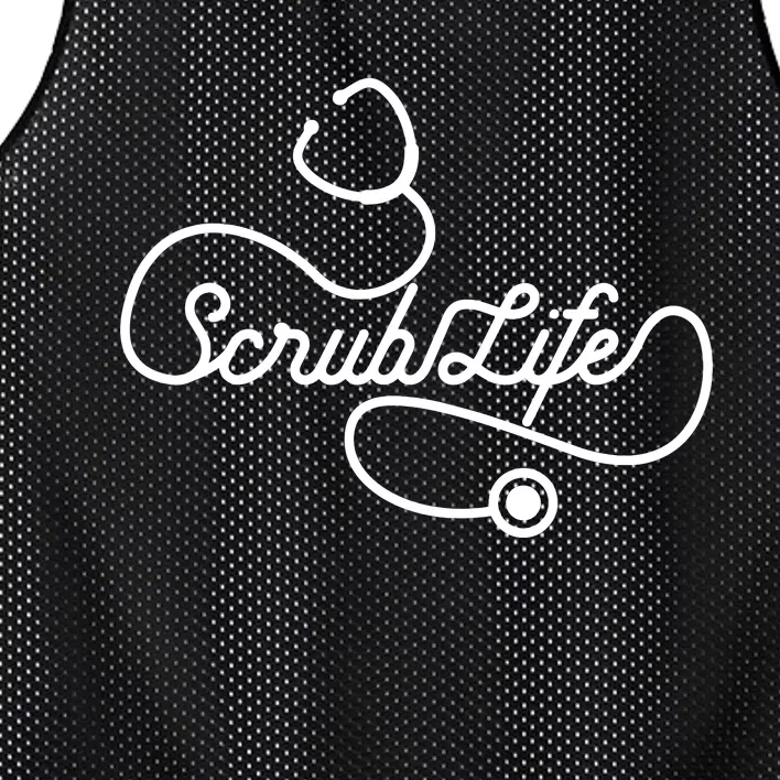 Scrub Life Nurse Doctor Stethoscope Passionate Medical Rn Mesh Reversible Basketball Jersey Tank