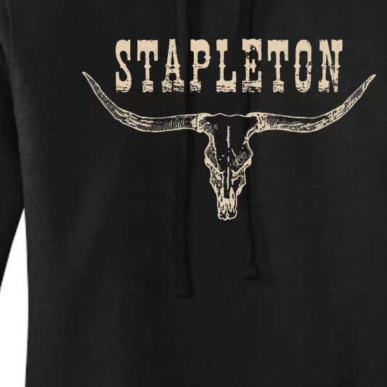 S.T.A.P.L.E.T.O.N Last Name Personalized Team S.T.A.P.L.E.T.O.N Family Pride Women's Pullover Hoodie