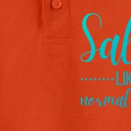 Salty Like Normal Saline Nurse Nursing Student Life Fun Gift Dry Zone Grid Performance Polo