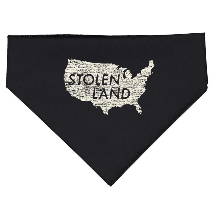 Stolen Land Native American Indigenous USA-Made Doggie Bandana