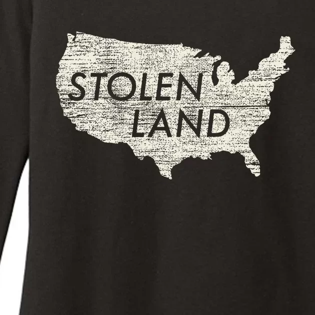 Stolen Land Native American Indigenous Womens CVC Long Sleeve Shirt