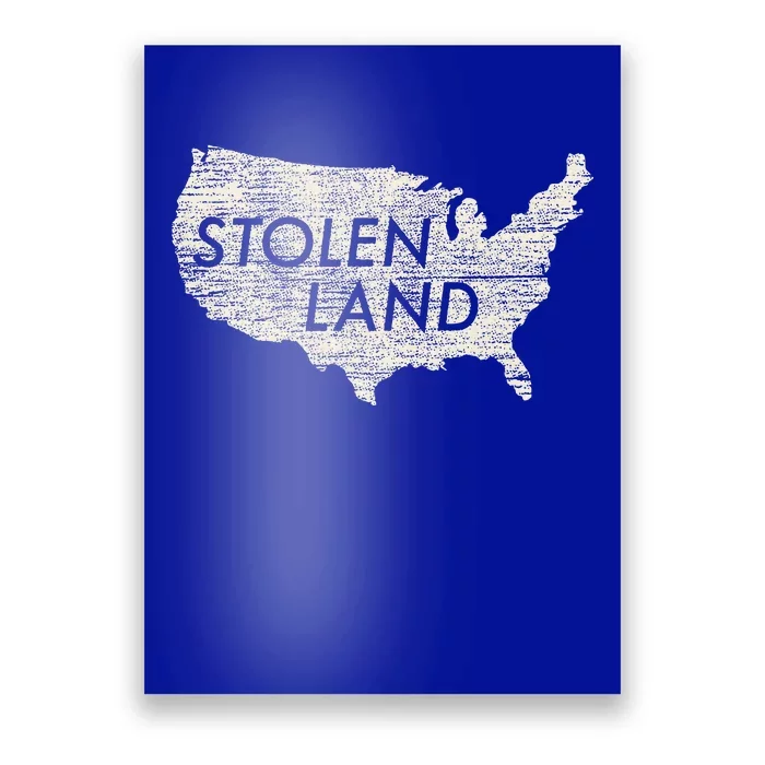 Stolen Land Native American Indigenous Poster