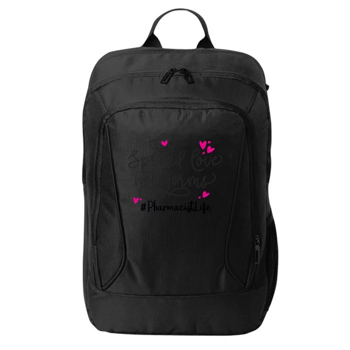 Spread Love Not Germs Funny Pharmacist Valentine City Backpack