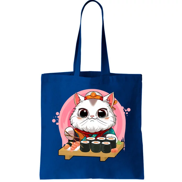 Sushi Lover Neko Cat Lovers Kawaii Anime Cute Sushi Great Gift Tote Bag