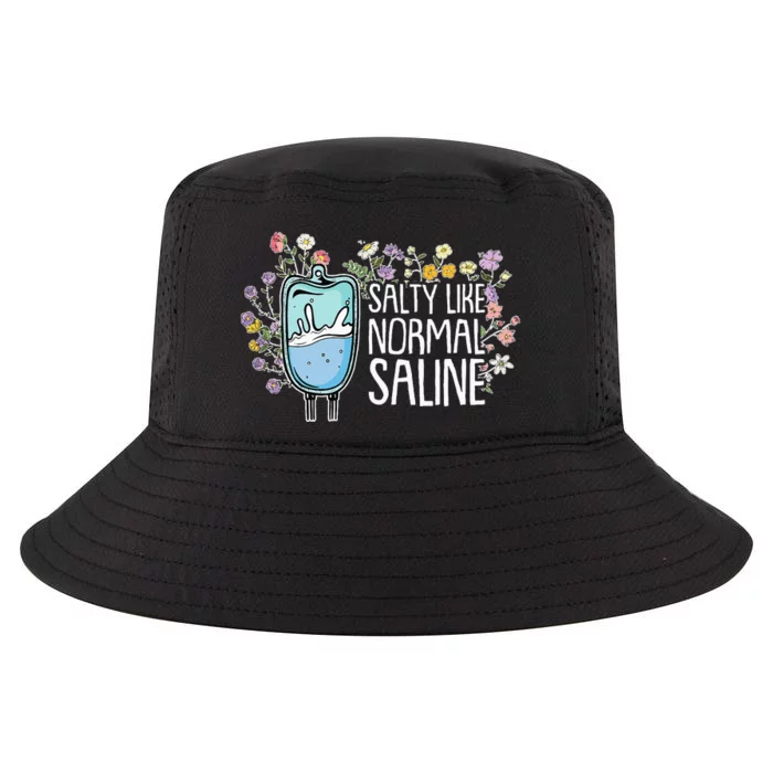 Salty Like Normal Saline Nurse Cool Comfort Performance Bucket Hat