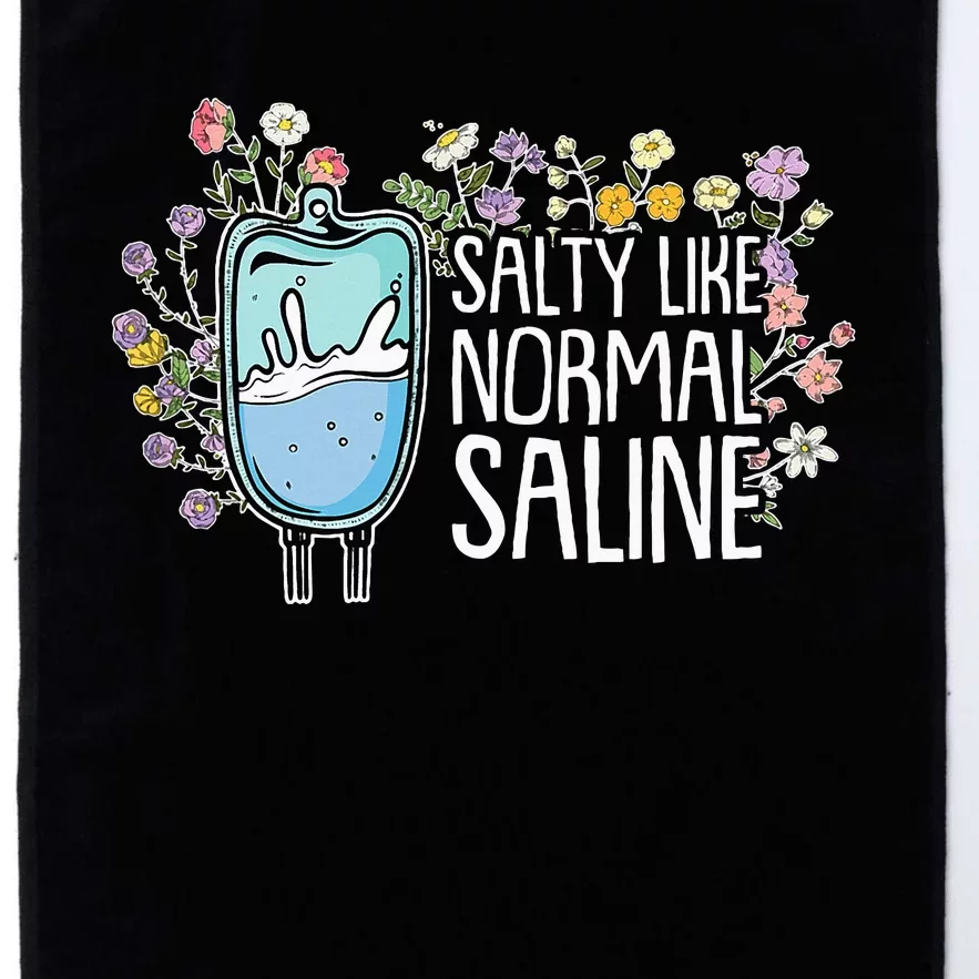 Salty Like Normal Saline Nurse Platinum Collection Golf Towel