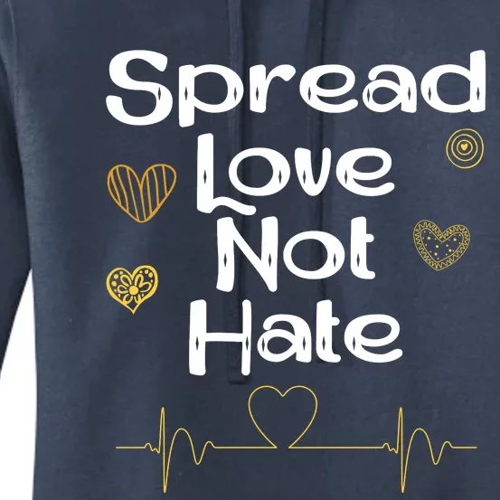 Spread Love Not Hate Women's Pullover Hoodie