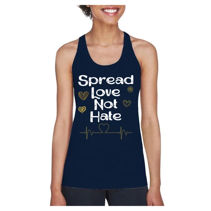 Spread Love Not Hate Women's Racerback Tank