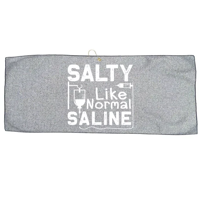 Salty Like Normal Saline Funny Nurse Gift Large Microfiber Waffle Golf Towel