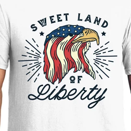 Sweet Land Of Liberty Independence Day 4th Of July Meaningful Gift Pajama Set