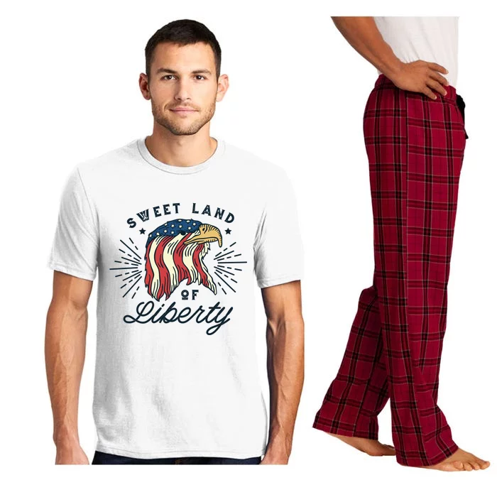 Sweet Land Of Liberty Independence Day 4th Of July Meaningful Gift Pajama Set