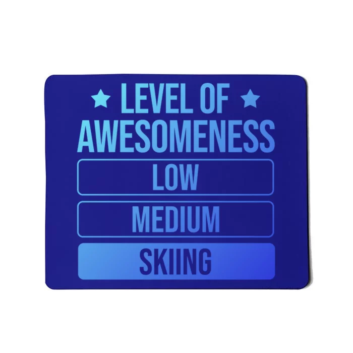 Ski Level Of Awesoess Skiing Cute Gift Mousepad