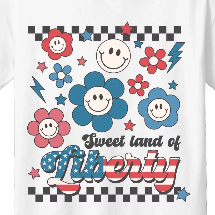 Sweet Land Of Liberty Kids T-Shirt