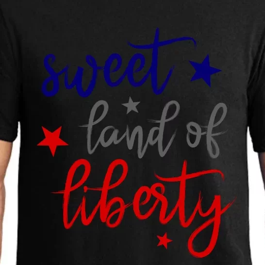 Sweet Land Of Liberty Cool Usa Independence Day Gift Pajama Set