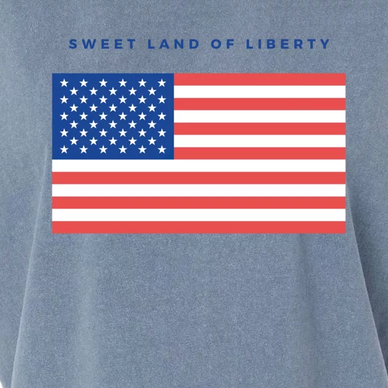 Sweet Land Of Liberty Great Gift Garment-Dyed Women's Muscle Tee