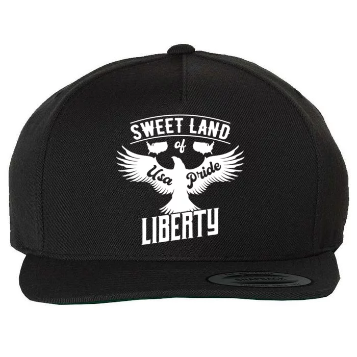 Sweet Land Of Liberty Usa Pride Gift Wool Snapback Cap