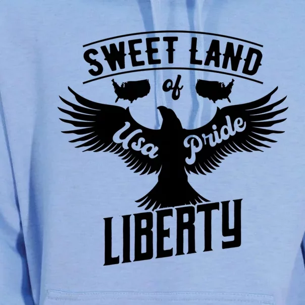 Sweet Land Of Liberty Usa Pride Gift Unisex Surf Hoodie