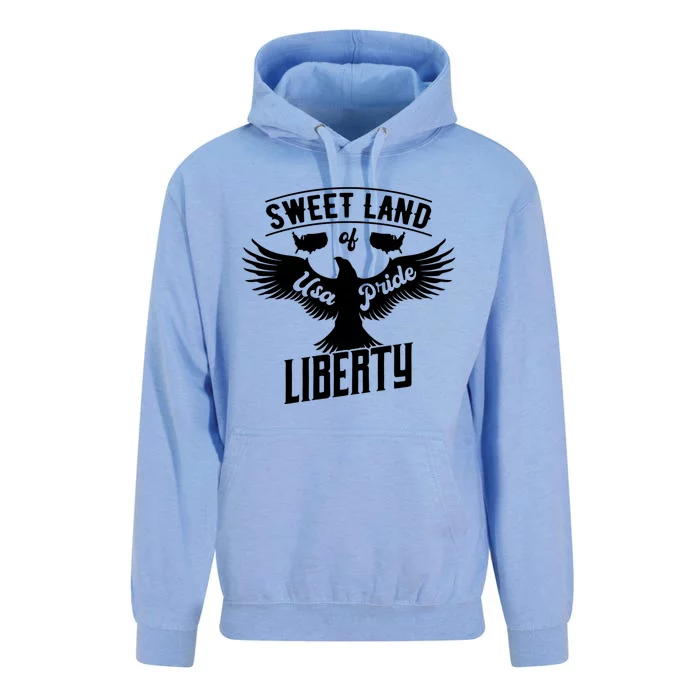 Sweet Land Of Liberty Usa Pride Gift Unisex Surf Hoodie