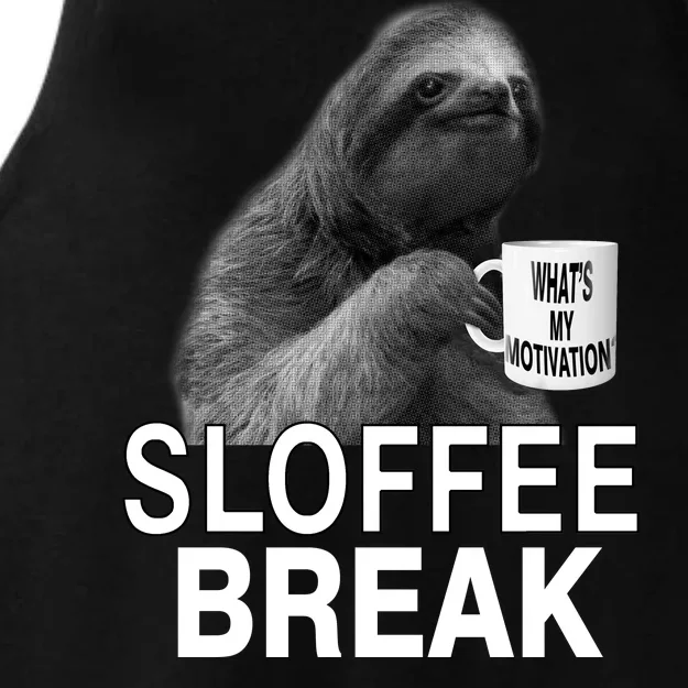 Sloffee Break What's My Motivation Ladies Tri-Blend Wicking Tank