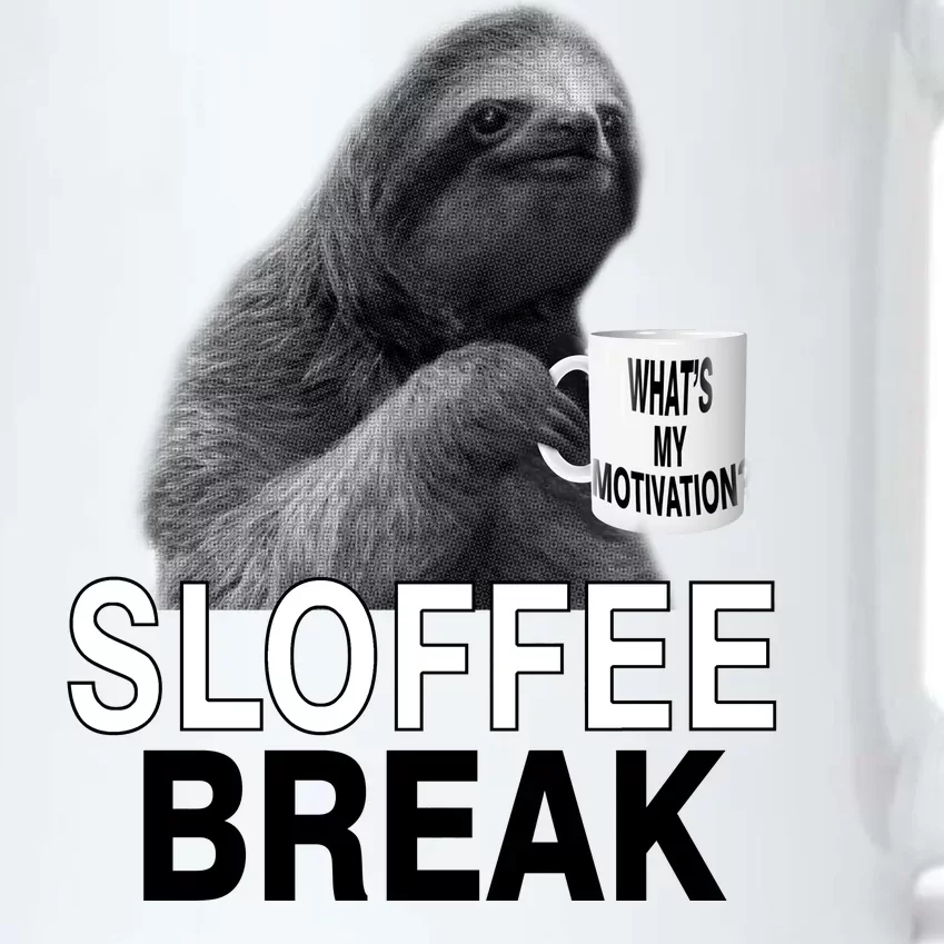 Sloffee Break What's My Motivation Black Color Changing Mug